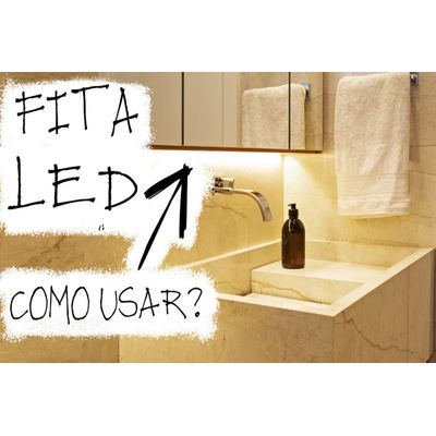 Kit Fita de Led Branco Frio 6000k com 5 Metros + Fonte Energia 12v Bivolt