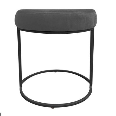 Kit 02 Puff Love Suede Base Preto Grafite
