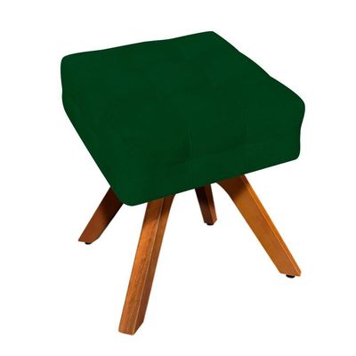 Kit 02 Puffs Giratório Elisa Suede Verde
