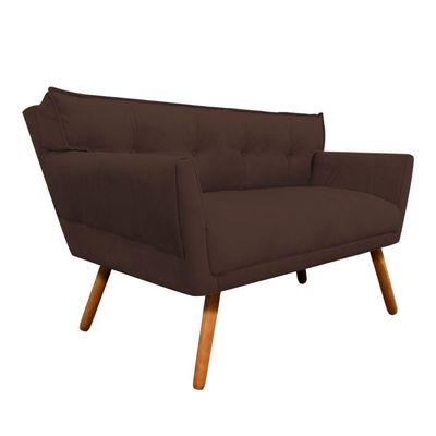 Kit 01 Namoradeira e 02 Poltronas Giratória Anitta Suede