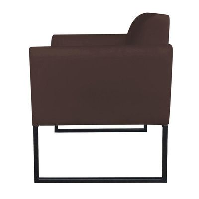 Kit 01 Namoradeira e 01 Poltrona Marisa Suede Base