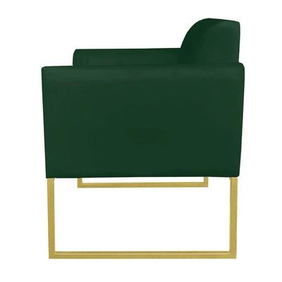 Kit 01 Namoradeira e 02 Poltronas Marisa Suede Base