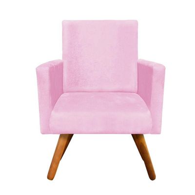 Poltrona Nina Castanho Rosa Bebê