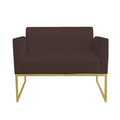 Kit 01 Namoradeira e 02 Poltronas Marisa Suede Base