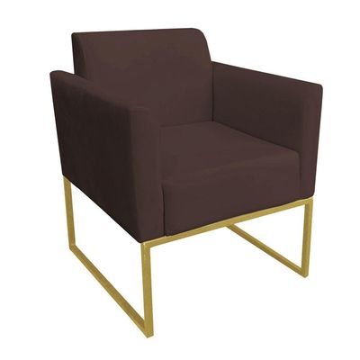 Kit 01 Namoradeira e 02 Poltronas Marisa Suede Base