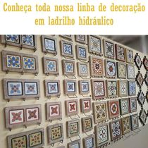 Descanso De Panela Apoio De Mesa Ladrilho Hidráulico P- Travessa Ladrilho F2