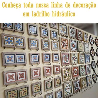 Descanso De Panela Apoio De Mesa Ladrilho Hidráulico P- Travessa Ladrilho B1