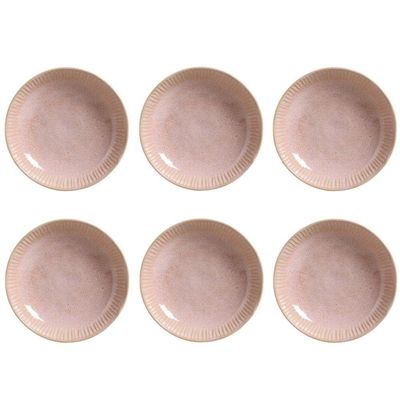 Conjunto De Pratos Fundos 06 Peças Linhas Litchi Porto Brasil