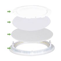 Fita De Led Branco Frio 12 Unidades Iluminaçao Decoraçao Sanca Plafon Teto Gesso Rebaixado Luz Casa