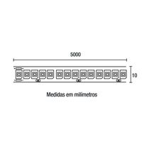 Fita De Led Blumenau Ultra Com 5 Metros 16w 12v 4100k Luz Neutra