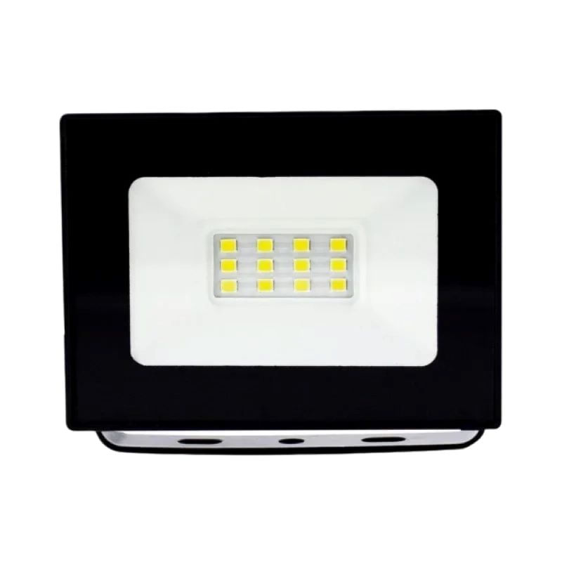 Kit 4 Mini Refletores Projetores 20W Branca Fria 7,5x7,5x2cm
