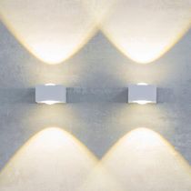 Arandela Nordecor Foluí 6w Led Bivolt Branco 3000k Luz Amarela