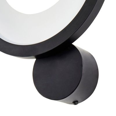 Arandela Nordecor Zahal Led Bivolt Preto 3000k Luz Amarela