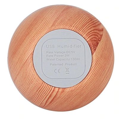 Umidificador Ar E Difusor Aromas Cor Clara Madeira