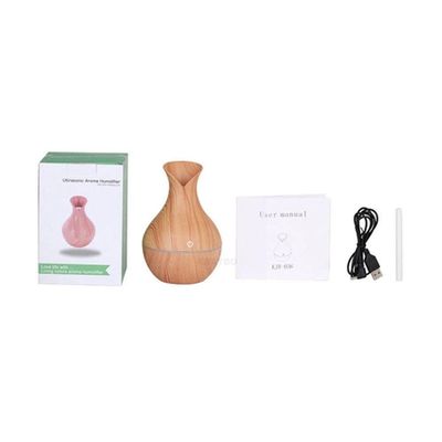 Umidificador Ar E Difusor Aromas Cor Clara Madeira