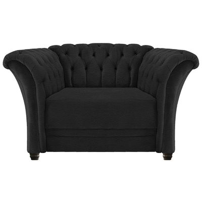 Poltrona Decorativa Chesterfield Sofia Corano Preto