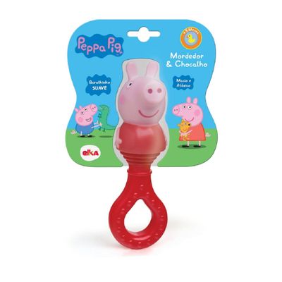 Mordedor e Chocalho Peppa Pig 1029 - Elka