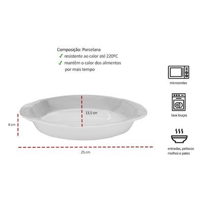 Travessa Porcelana Tigela Oval Pequena Verde Laranja 1un