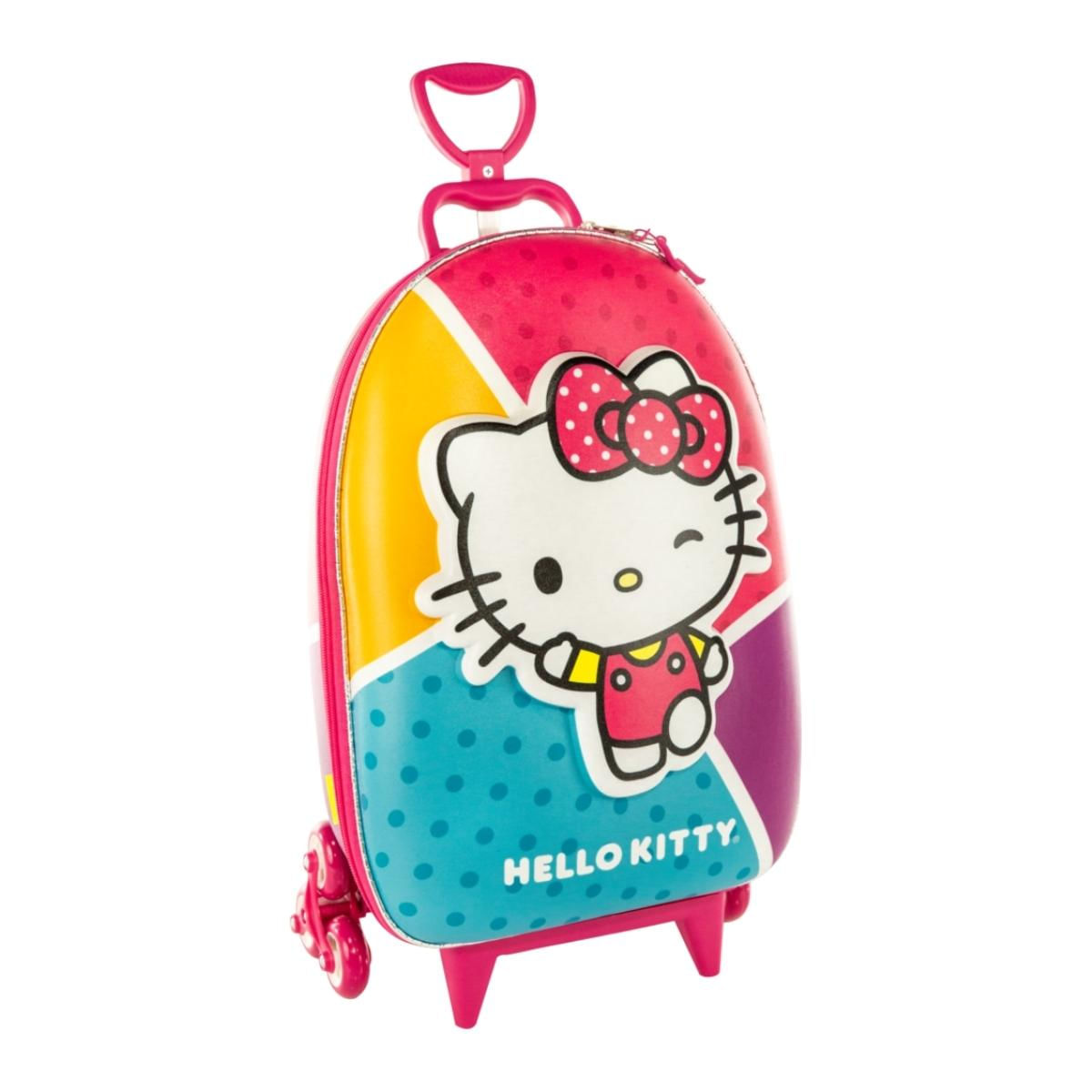 Mochila Com Rodas 3D Hello Kitty - MaxToy