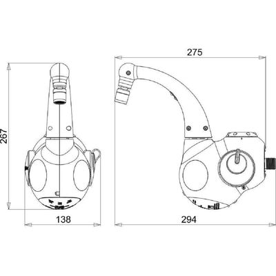 Torneira Elétrica Lumen De Parede Branca - Hydra 2207v