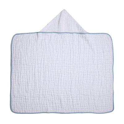 Toalha De Banho Soft Capuz Bordado Tubarão Papi