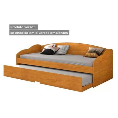 Sofá Cama Solteiro Funny III c/ Auxiliar Cacau - Conquista