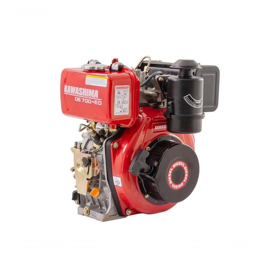 Motor Estacionário Diesel Kawashima De-700Eo 296Cc 7Hp