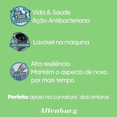 Travesseiro Altenburg Suporte Médio Percal 180 Fios