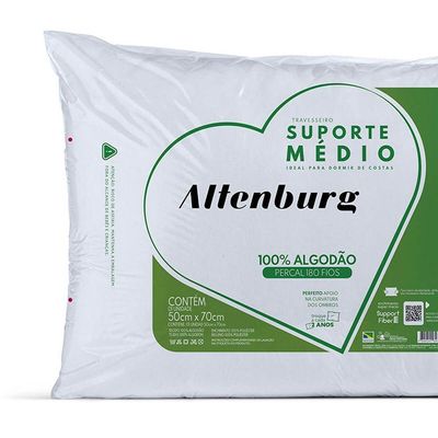 Travesseiro Altenburg Suporte Médio Percal 180 Fios