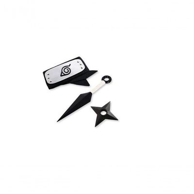Fantasia Kit Naruto Com Bandana Kunai E Shuriken