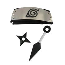 Fantasia Kit Naruto Com Bandana Kunai E Shuriken