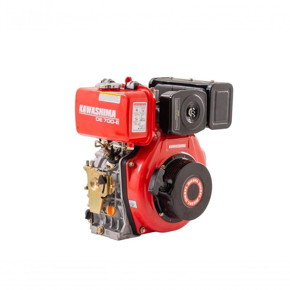 Motor Estacionário Diesel Kawashima De-700E 296Cc 7Hp