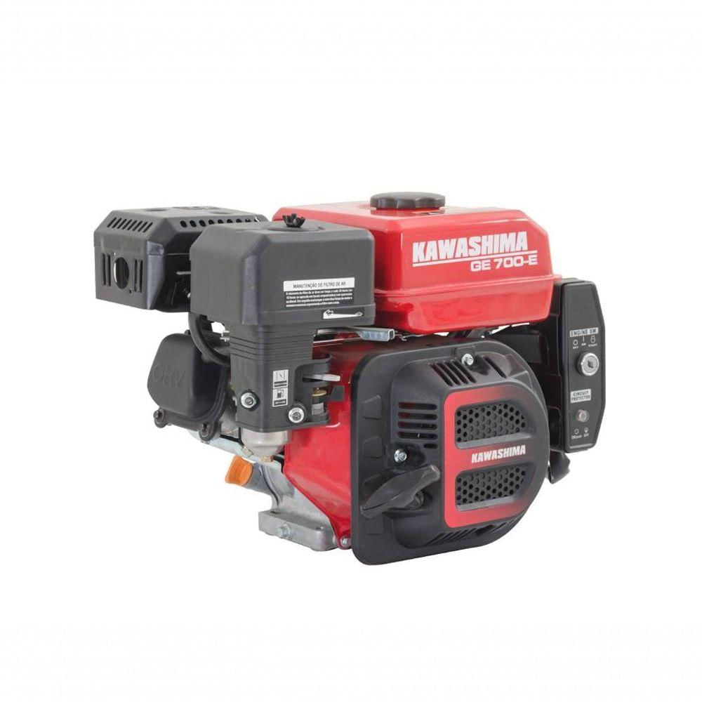 Motor Estacionário À Gasolina Kawashima Ge700-E 212Cc 7Hp