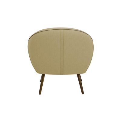 Poltrona Decorativa Sacha Veludo Champagne - Gran Belo
