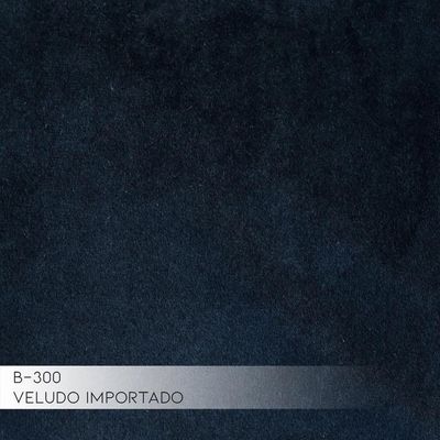 Sofá 4 Lugares Sala de Estar Base de Madeira Euro 280 cm Veludo Preto - Gran Belo