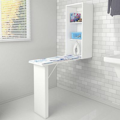 Tábua de Passar Retrátil Branco Tecno Mobili