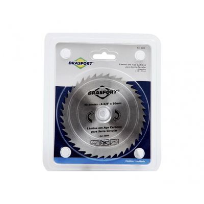 Serra Circ Aco Carbono Brasfort 4.3/8 40Dtsx20Mm Blister