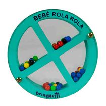 Chocalho Bebê Rola Rola - Madeira - BrinqMutti