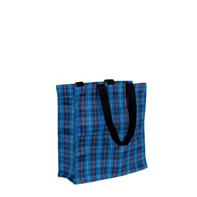Sacola Xadrez Mor - Azul
