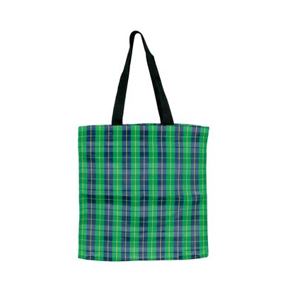 Sacola Xadrez Mor - Verde
