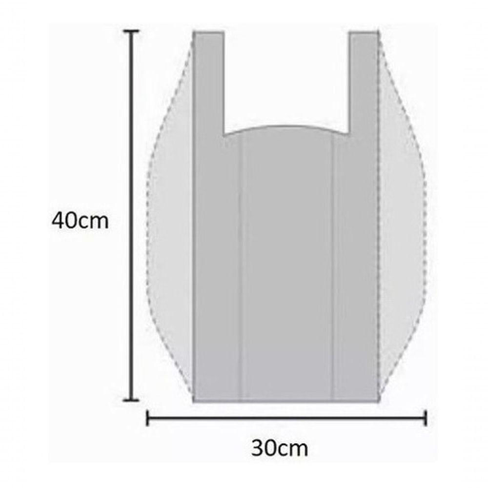 Sacola Plástica Reciclada Reforçada Kit 10kg 40x50