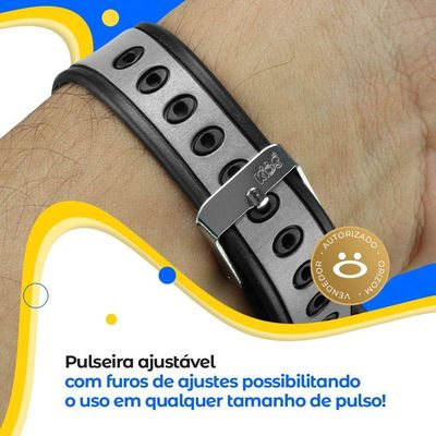 Relogio Digital Silicone Qualidade Infantil Criança Adolescente Menino Alarme Original Preto