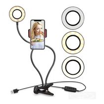 Ring Light Com Suporte Celular E Controle Bluetooth