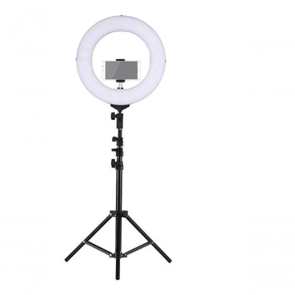 Ring Light Iluminação Regulável Lâmpada + Tripé 2,1M