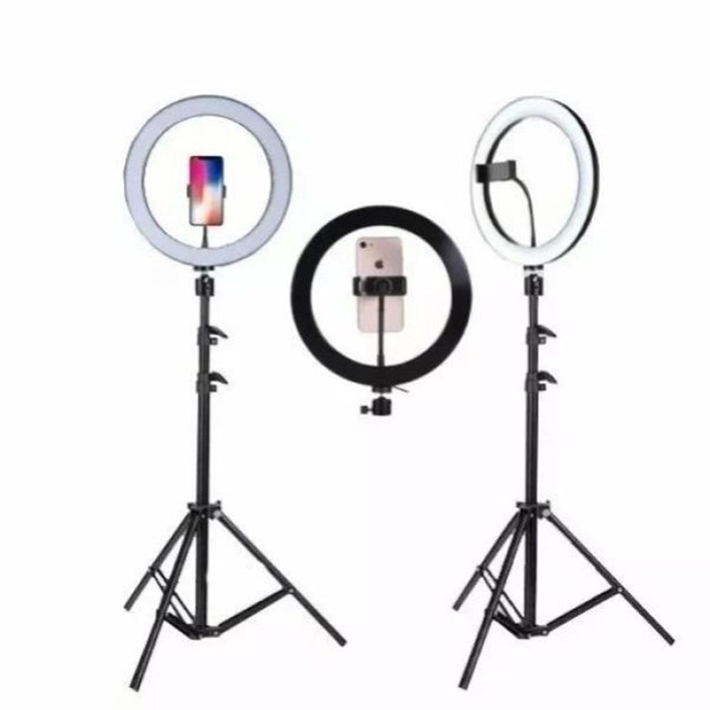 Ring Light Iluminador 26Cm / 10 Polegadas + Tripé 1.75M