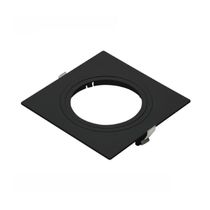 Spot De Embutir Pix Quadrado Plano Par 20 Direcionável Preto