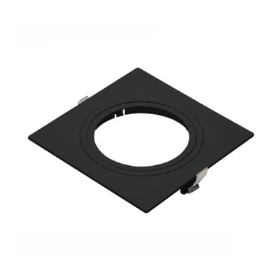 Spot De Embutir Pix Quadrado Plano Par 20 Direcionável Preto