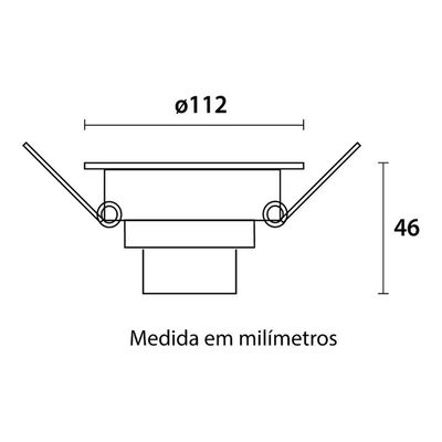 Spot De Led Blumenau Slim Quadrado 8w Bivolt 6500k Luz Branca