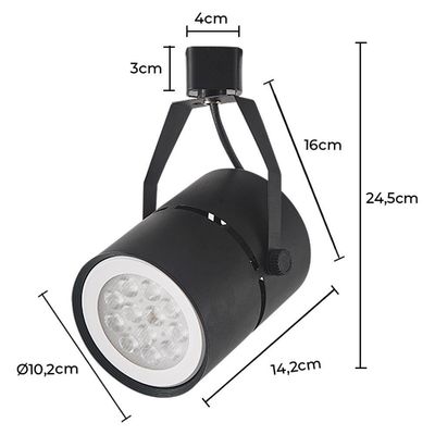 Spot Direcionável Para Trilho Nordecor Classic Par 30 E27 Bivolt