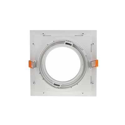 Spot De Embutir Recuado Nordecor Flea Para 1 Lâmpada Par 30 Quadrado Branco
